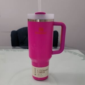 Stanley Magenta Tumbler with Straw